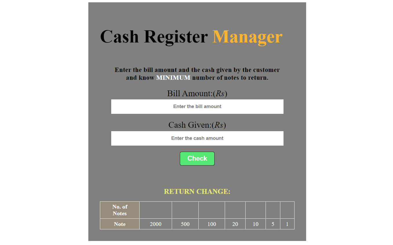 Cash Register App